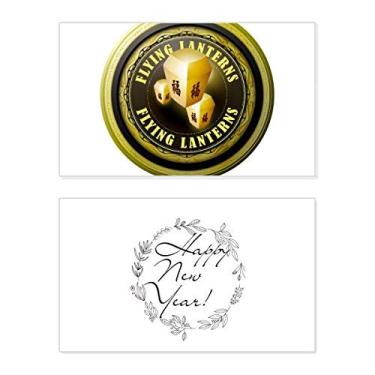 Imagem de Logo Taiwan Flying lanternas New Year Festival Cartão de felicitações Bless Message Present