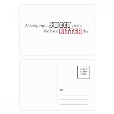 Imagem de Conjunto de cartão postal Sweet Candy Also Has A Bitter Day Cartão de felicitações de aniversário
