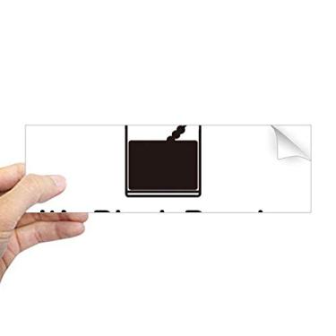 Imagem de DIYthinker Adesivo preto russo para coquetel retangular, decalque de janela para notebook