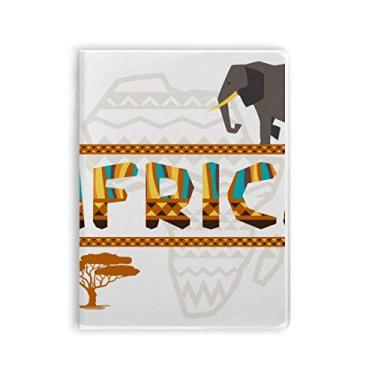 Imagem de Diário de capa macia com estampa de elefante africana Savanna caderno