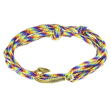 Imagem de West Coast Paracord — Pulseiras femininas ajustáveis com âncora náutica e anzol – Feito de corda de nylon