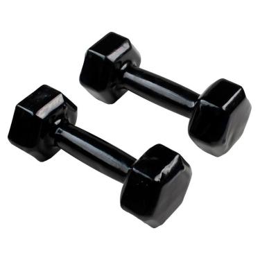 Imagem de Par de Halteres Dumbell Ahead Sports Sextavado Emborrachado Peso Musculação 10 kg-Unissex