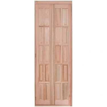 Imagem de Portas Camarão de Almofadas com Sanfona à Esquerda Rondosul Natural