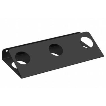 Imagem de Adega Tripla de Parede Pequena Preta para 3 Garrafas de Vinho Espumante Organize Masutti