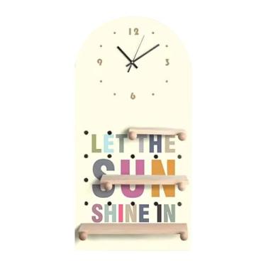 Imagem de Painel Porta-Ferramentas Pegboard de armazenamento pendurado, pegboard de madeira diy com divisórias, corredor sala de estar quarto organizador pegboard (Color : Kit B, Size : 60 * 120cm)