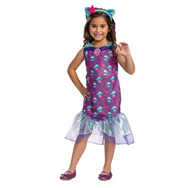 Imagem de Disguise Mercat Costume, Official Gabby's Dollhouse Classic Headpiece and Costume for Kids, Size (3T-4T)