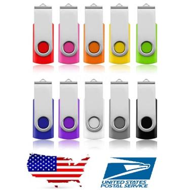 Imagem de EUA, /Granel/Lote, 10 unidades USB Flash Drives Caneta de Armazenamento de Dados Pen U Disk Memory Stick (10X 256MB)