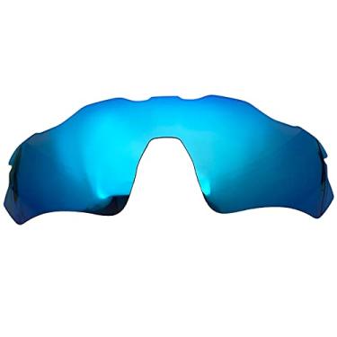 Imagem de Wetnenss Lentes de substituição para óculos de sol Oakley Radar EV Path OO9208/polarizadas de 1,5 mm/fáceis de instalar (mesmo azul gelo)