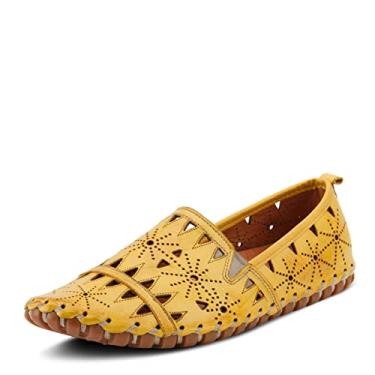 Imagem de Tênis de enfiar feminino Spring Step Fusaro, Amarelo, 5.5-6