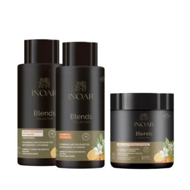 Imagem de Inoar Blends Shampoo E Condicionador 800 Ml E Creme De Pentear 500 G