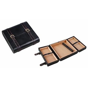 Imagem de Prestige Import Group - Umidor de viagem para charutos Augustus Leather - Até 20 charutos - Cor: Preto