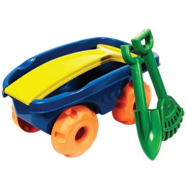Imagem de Carriola de Brinquedo com Pá e Rastelo para brincar na areia