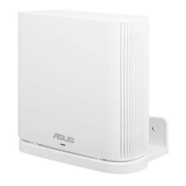 Imagem de Koroao Suporte de parede para ASUS ZenWiFi AX Whole-Home Tri-Band Mesh WiFi 6 System (XT8)(CT8)(XT9) AC300, suporte de parede com suporte compatível com ASUS ZenWiFi AX WiFi 6 (pacote com 1, branco)