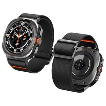 Imagem de Spigen Lite Fit Pulseira Tipo Solo Loop de Nylon Projetada para Samsung Galaxy Watch Ultra 47mm (2025/2024) - Preto