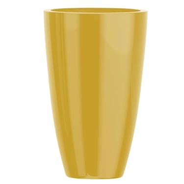 Imagem de Vaso Plantas Decorativo Fibra De Vidro Grande 70cm Roma M (Dourado)
