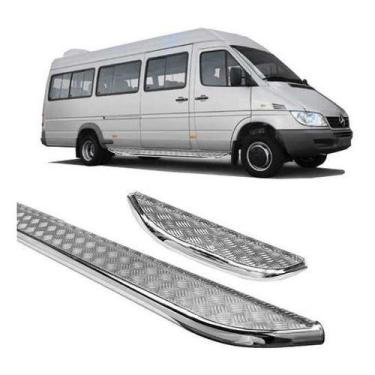 Imagem de Estribo Sprinter 413 Par Chapa Cromado - HOZZ