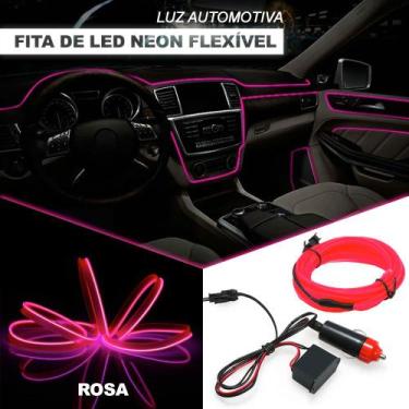 Imagem de Fita Barra Led P/ Painel Rosa Pink Citroen C5 2001 2002 2003 2004 2005