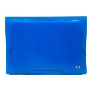 Imagem de Pasta Sanfonada Ofício com 12 Divisórias Organizadora Acp, Azul