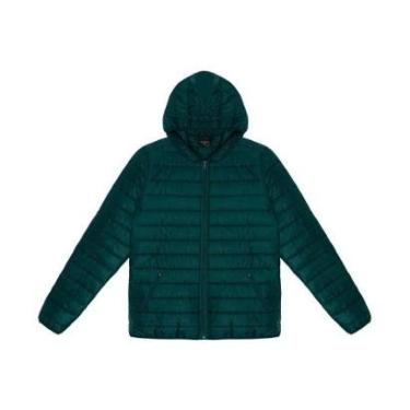 Imagem de Jaqueta Puffer Masc Rovitex com Capuz Verde Escur D00180-353-Masculino