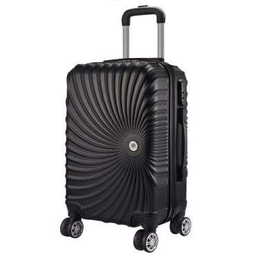 Imagem de Mala De Viagem Grande 77x48x30 Em Abs C/ Rodinhas 360º  - EAGLE, Preto