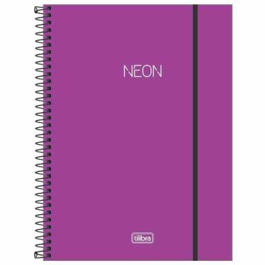 Imagem de Caderno Universitário Neon Lilás 1 Matéria Tilibra, Roxo