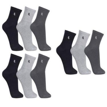 Imagem de Kit meia esporte lupo masculina lupo walk kit 10 unidades ref 03245-91