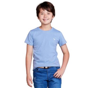 Imagem de Camisa Básica Infantil 100% Algodão - DAZE MODAS, 06, Azul