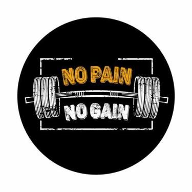 Imagem de Painel de Tecido Sublimado Redondo Academia Musculação Treino Motivaci