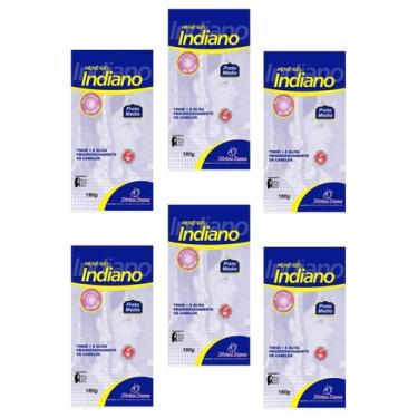 Imagem de Hene em Gel Divina Dama Indiano 06x180gr Preto Medio (Preto Natural) P