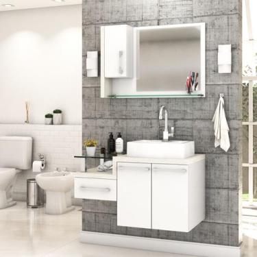 Imagem de Gabinete para Banheiro C/cuba RT41 e Espelheira Legno 830 - Compace, B