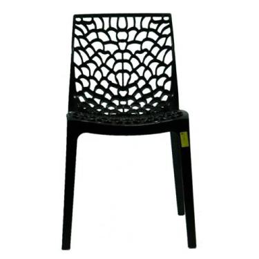 Imagem de Cadeira Gruvyer Sala de Jantar Preta - D'Rossi - Facthus