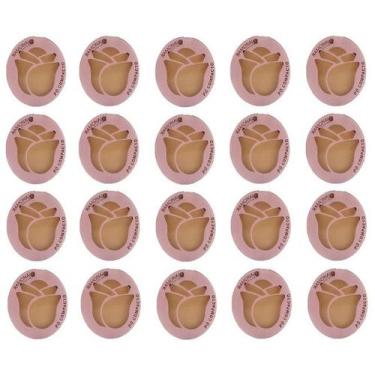 Imagem de Kit 20 Pó Compacto Cor 03 Bege Médio 10gr - Ramona Make Up