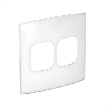 Imagem de Placa 2+2 postos juntos 4x4 sugar gloss ref 663443 nereya