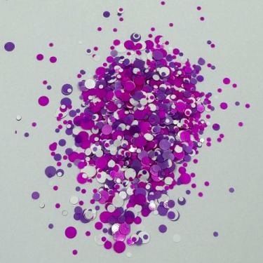 Imagem de Glitter Mix de Rosa, Roxo e Branco (30 g) - Redelease