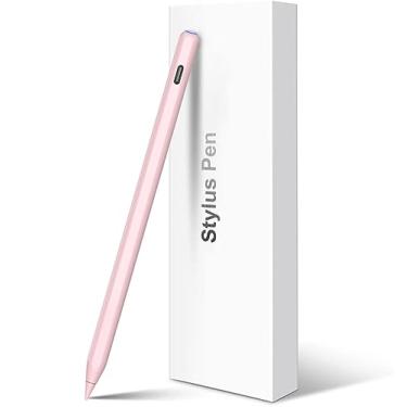 Imagem de Carregador HATOKU Pencil para iPad com inclinação e rejeição da palma, caneta stylus magnética para iPad Air M3/3/4/5, iPad mini 5/6, iPad 6/7/8/9/10/11 gerações, iPad Pro 11/12.9 (rosa)