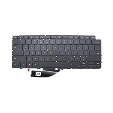 Imagem de Novo teclado compatível com XPS 7390 2 em 1 retroiluminado sem moldura US 4J7RW2