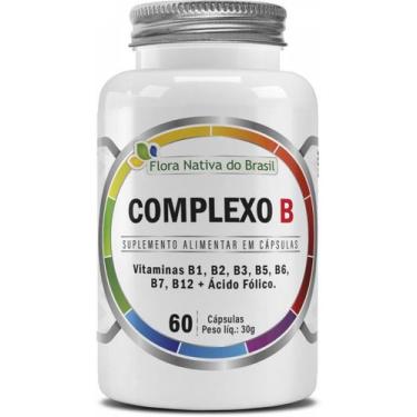 Imagem de COMPLEXO B Vitamina B1 a B12 500mg 60 Cápsulas - Suplemento Flora Nati