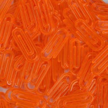 Imagem de Mini Clips 25mm Colorido Laranja Prendedor De Papel Com 300 Unidades -