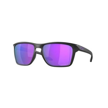 Imagem de Óculos de Sol Oakley Polarizado Sylas 0OO9448L 944813 Tam 57 / Preto Fosco - Lentes Prizm Twilight