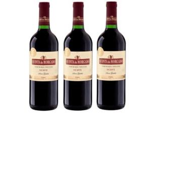 Imagem de Kit Vinho Quinta Do Morgado Tinto Suave 750ml 3 unidades