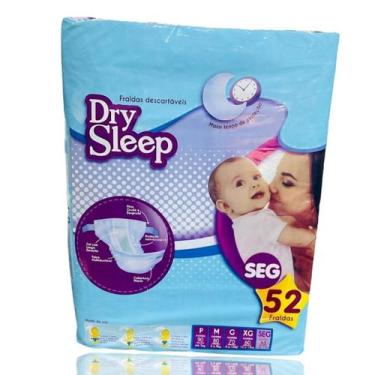 Imagem de Fralda Descartável Pacotão Infantil Toque de Algodão - Dry Sleep SEG 5