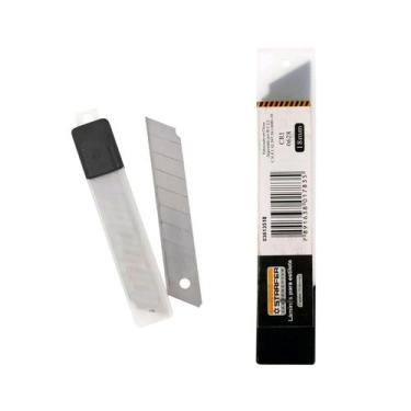 Imagem de 10 Laminas Estilete Profissional Universal 18mm Aço Starfer