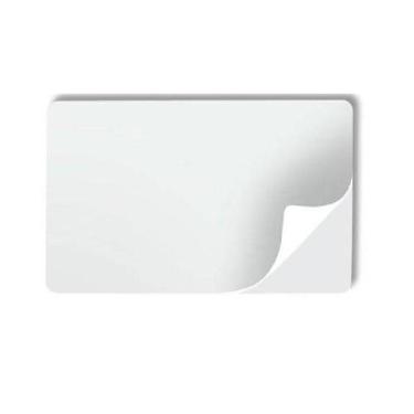 Imagem de Cartão/Cartões Pvc Branco Adesivado 0,46mm 100 Unidades - INDCARD ACES