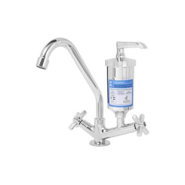 Imagem de Torneira Filtro Cozinha Bica Móvel C35 Mesa Bancada - Fonte Metais
