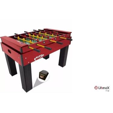 Imagem de Pebolim  Mesa Totó Oficial varão Embutido Luxo boneco Alumínio Klopf 1