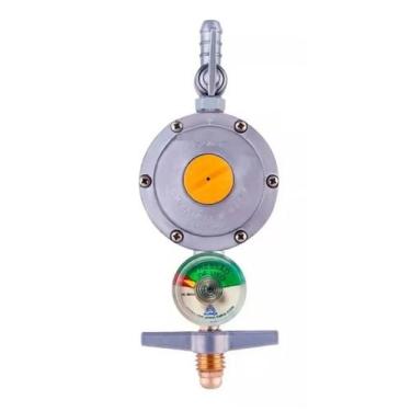 Imagem de Regulador Medidor De Gás Aliança Manômetro 2Kgh Maior vazão (30A1) - A