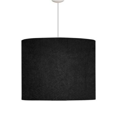 Imagem de Lustre Pendentre De Linho Iluminação Sala Quarto Luxo - Jac Decor