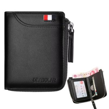 Imagem de Carteira Masculina Original Com Porta Moedas Cartões e Zíper - Deabola