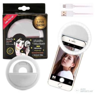 Imagem de Luz Selfie Ring Light Anel Led Flash Celular Tablet Suporte - Alex Imp