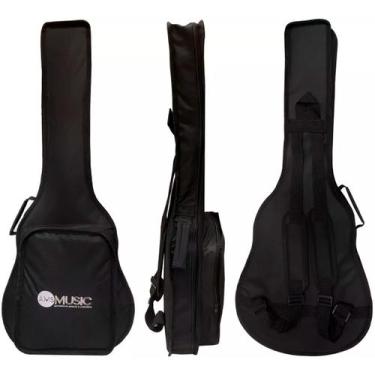 Imagem de Bag Capa Cargo Almofadada Para Violão Flat Com Alças E Bolso - AMS
